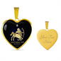 Sagittarius Horoscope Zodiac Necklace Stainless Steel or 18k Gold Heart 18-22"-Express Your Love Gifts