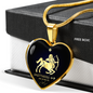 Sagittarius Horoscope Zodiac Necklace Stainless Steel or 18k Gold Heart 18-22"-Express Your Love Gifts