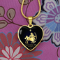 Sagittarius Horoscope Zodiac Necklace Stainless Steel or 18k Gold Heart 18-22"-Express Your Love Gifts