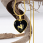 Sagittarius Horoscope Zodiac Necklace Stainless Steel or 18k Gold Heart 18-22"-Express Your Love Gifts