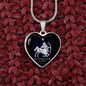Sagittarius Horoscope Zodiac Necklace Stainless Steel or 18k Gold Heart 18-22"-Express Your Love Gifts