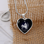 Sagittarius Horoscope Zodiac Necklace Stainless Steel or 18k Gold Heart 18-22"-Express Your Love Gifts