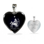 Sagittarius Horoscope Zodiac Necklace Stainless Steel or 18k Gold Heart 18-22"-Express Your Love Gifts