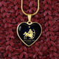 Sagittarius Horoscope Zodiac Necklace Stainless Steel or 18k Gold Heart 18-22"-Express Your Love Gifts