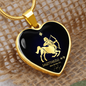 Sagittarius Horoscope Zodiac Necklace Stainless Steel or 18k Gold Heart 18-22"-Express Your Love Gifts
