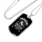 Sagittarius Man Zodiac Necklace Stainless Steel or 18k Gold Dog Tag 24" Chain-Express Your Love Gifts
