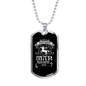 Sagittarius Man Zodiac Necklace Stainless Steel or 18k Gold Dog Tag 24" Chain-Express Your Love Gifts