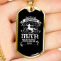 Sagittarius Man Zodiac Necklace Stainless Steel or 18k Gold Dog Tag 24" Chain-Express Your Love Gifts