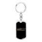 Said No Woodworker Ever Swivel Keychain Woodworker Dog Tag Stainless Steel or 18k Gold-Express Your Love Gifts