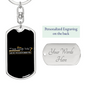 Said No Woodworker Ever Swivel Keychain Woodworker Dog Tag Stainless Steel or 18k Gold-Express Your Love Gifts