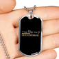 Said No Woodworker Ever Woodworker Dog Tag Stainless Steel or 18k Gold W 24"-Express Your Love Gifts