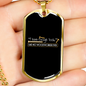 Said No Woodworker Ever Woodworker Dog Tag Stainless Steel or 18k Gold W 24"-Express Your Love Gifts
