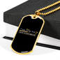 Said No Woodworker Ever Woodworker Dog Tag Stainless Steel or 18k Gold W 24"-Express Your Love Gifts