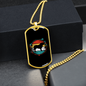 Saint Bernard Necklace Stainless Steel or 18k Gold Dog Tag 24" Chain-Express Your Love Gifts