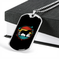 Saint Bernard Necklace Stainless Steel or 18k Gold Dog Tag 24" Chain-Express Your Love Gifts