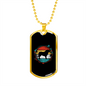 Saint Bernard Necklace Stainless Steel or 18k Gold Dog Tag 24" Chain-Express Your Love Gifts