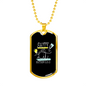 Saity And Lit Christian Necklace Stainless Steel or 18k Gold Dog Tag 24" Chain-Express Your Love Gifts