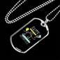 Saity And Lit Christian Necklace Stainless Steel or 18k Gold Dog Tag 24" Chain-Express Your Love Gifts