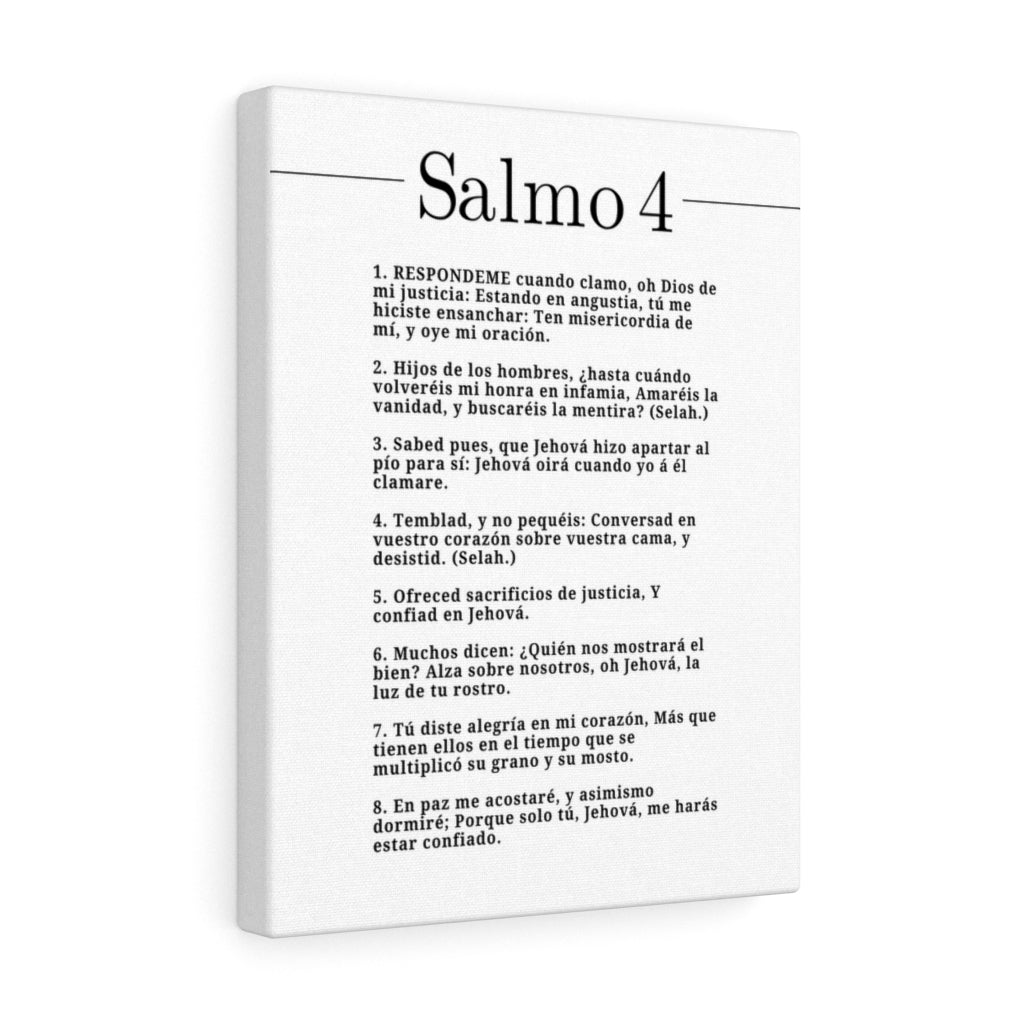 Salmo 4 Impresion De Arte Crist en la PAred Lista Para Colgar in Spanish Ready to Hang Bible Canvas Unframed-Express Your Love Gifts