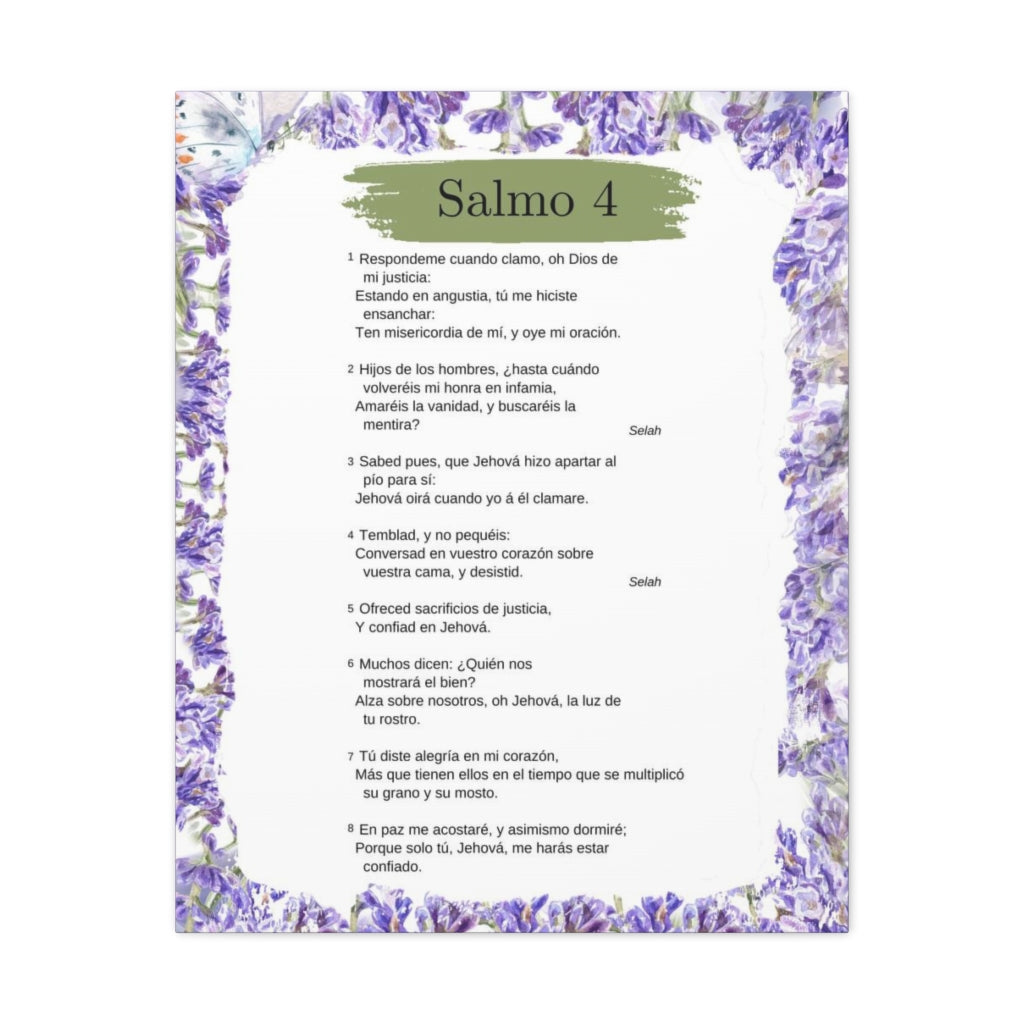 Salmo 4 Impresion De Arte Crist en la Pared Lista Para Colgar Unframed-Express Your Love Gifts