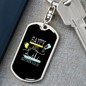 Salty And Lit Matthew 5:13-15 Keychain Stainless Steel or 18k Gold Dog Tag Keyring-Express Your Love Gifts