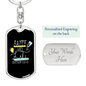 Salty And Lit Matthew 5:13-15 Keychain Stainless Steel or 18k Gold Dog Tag Keyring-Express Your Love Gifts