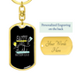 Salty And Lit Matthew 5:13-15 Keychain Stainless Steel or 18k Gold Dog Tag Keyring-Express Your Love Gifts