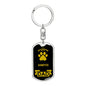 Samoyed Keychain Stainless Steel or 18k Gold-Express Your Love Gifts