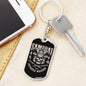 Samurai Tokyo Japanese Warrior Keychain Dog Tag Stainless Steel or 18k Gold-Express Your Love Gifts