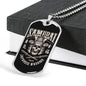Samurai Tokyo Japanese Warrior Necklace Stainless Steel or 18k Gold Dog Tag 24" Chain-Express Your Love Gifts