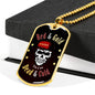 San Francisco Fan Red & Gold Dog Tag Stainless Steel or 18k Gold 24"-Express Your Love Gifts