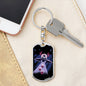 Santa Alien Dog Tag Pendant Keychain Stainless Steel or 18k Gold-Express Your Love Gifts