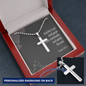Satisfy Thy Soul Isaiah 58:11 Cross Necklace Message Card W Ball Chain Pendant-Express Your Love Gifts