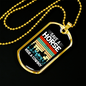 Save a Horse Ride a Cowboy Horse Necklace Stainless Steel or 18k Gold Dog Tag 24" Chain-Express Your Love Gifts
