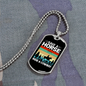 Save a Horse Ride a Cowboy Horse Necklace Stainless Steel or 18k Gold Dog Tag 24" Chain-Express Your Love Gifts
