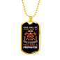 Save A Hundred Lives Firefighter Gift Stainless Steel or 18k Gold Dog Tag 24" Chain-Express Your Love Gifts