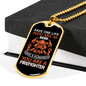 Save A Hundred Lives Firefighter Gift Stainless Steel or 18k Gold Dog Tag 24" Chain-Express Your Love Gifts