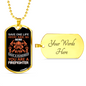 Save A Hundred Lives Firefighter Gift Stainless Steel or 18k Gold Dog Tag 24" Chain-Express Your Love Gifts