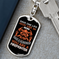 Save A Hundred Lives Keychain Stainless Steel or 18k Gold Dog Tag Keyring-Express Your Love Gifts