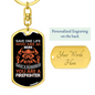 Save A Hundred Lives Keychain Stainless Steel or 18k Gold Dog Tag Keyring-Express Your Love Gifts