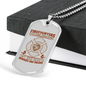 Save More Than Homes Firefighter Gift Stainless Steel or 18k Gold Dog Tag 24" Chain-Express Your Love Gifts