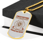 Save More Than Homes Firefighter Gift Stainless Steel or 18k Gold Dog Tag 24" Chain-Express Your Love Gifts
