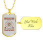 Save More Than Homes Firefighter Gift Stainless Steel or 18k Gold Dog Tag 24" Chain-Express Your Love Gifts