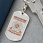 Save More Than Homes Keychain Stainless Steel or 18k Gold Dog Tag Keyring-Express Your Love Gifts