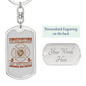 Save More Than Homes Keychain Stainless Steel or 18k Gold Dog Tag Keyring-Express Your Love Gifts