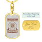 Save More Than Homes Keychain Stainless Steel or 18k Gold Dog Tag Keyring-Express Your Love Gifts