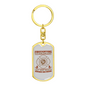 Save More Than Homes Keychain Stainless Steel or 18k Gold Dog Tag Keyring-Express Your Love Gifts
