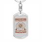 Save More Than Homes Keychain Stainless Steel or 18k Gold Dog Tag Keyring-Express Your Love Gifts