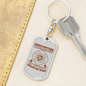 Save More Than Homes Keychain Stainless Steel or 18k Gold Dog Tag Keyring-Express Your Love Gifts