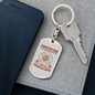 Save More Than Homes Keychain Stainless Steel or 18k Gold Dog Tag Keyring-Express Your Love Gifts